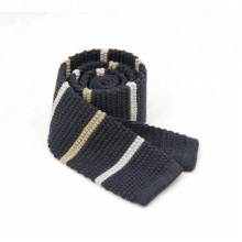 Custom Men's Striped Knitted Polyester Fancy Neckties